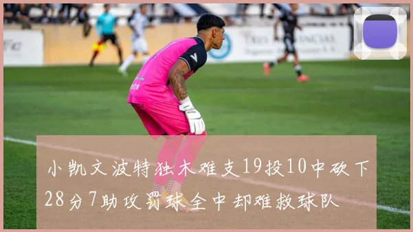 小凯文波特独木难支19投10中砍下28分7助攻罚球全中却难救球队